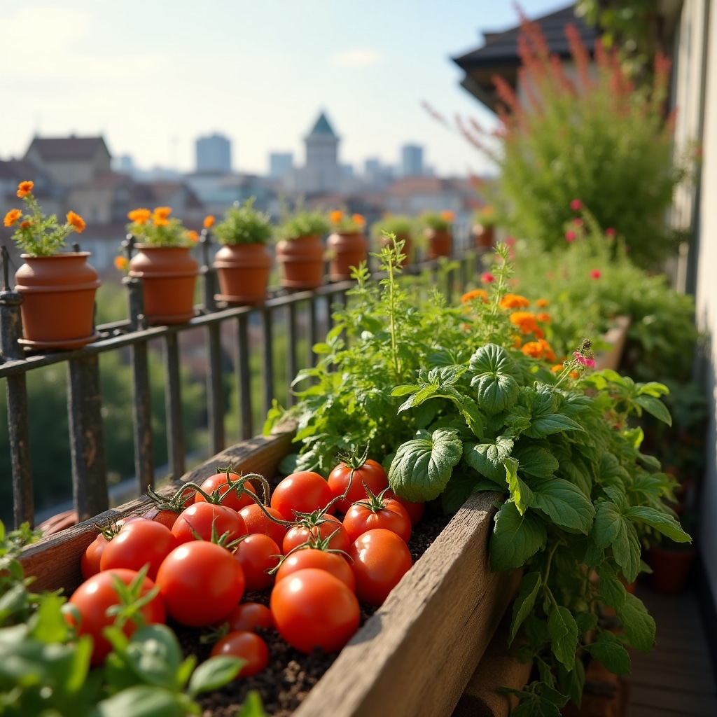 Urbaner Balkongarten